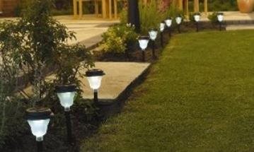 UK Water Features - Solar lighting, a simple yet very effective way to light up your garden