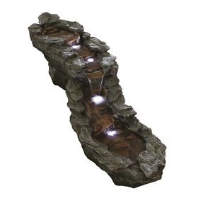 Medium Slate River Water Feature with LED Lights