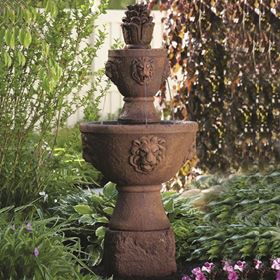 Two Tier Gabriel Fountain Cast Stone Water Feature