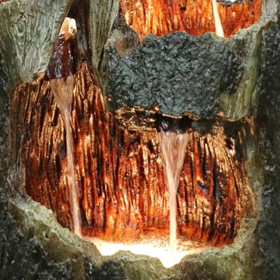 additional image for 5 Fall Open Tree Trunk Water Feature