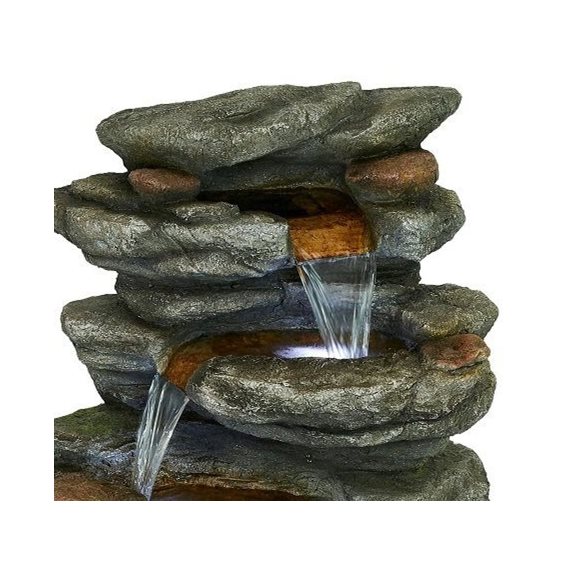 additional image for Tampa Slate Falls Water Feature with LED Lights