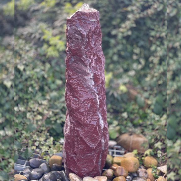 70cm Plum Bordo Monolith Water Feature Kit