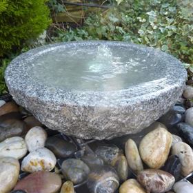 50cm Granite Babbling Bowl Grey Water Feature Kit