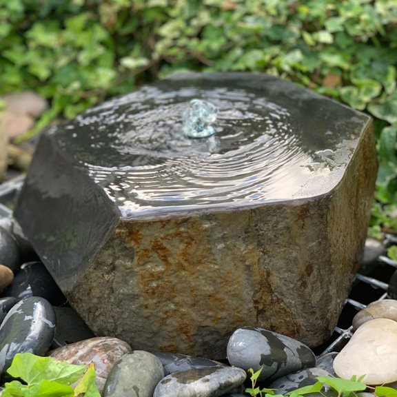 Babbling Basalt Crystal Water Feature Kit