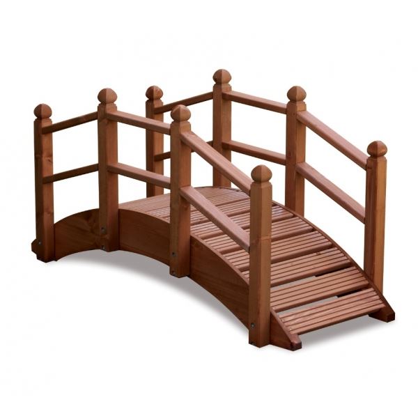 Oriental Wooden Garden Bridge (Small)