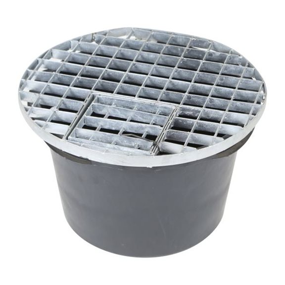 additional image for Extra Small Round Galvanised Steel Water Feature Grid (54cm)