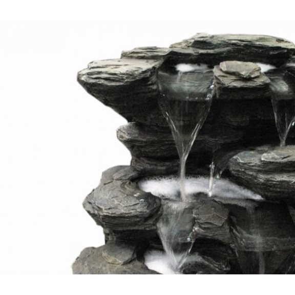additional image for Flowing Springs Slate Falls Water Feature with LED Lights