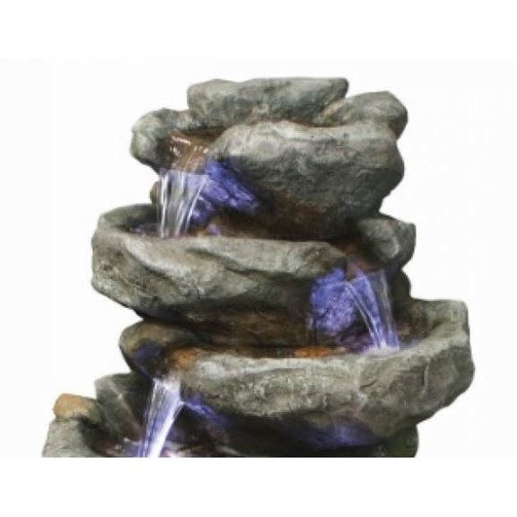 additional image for 6 Fall Rock Water Feature with LED Lights