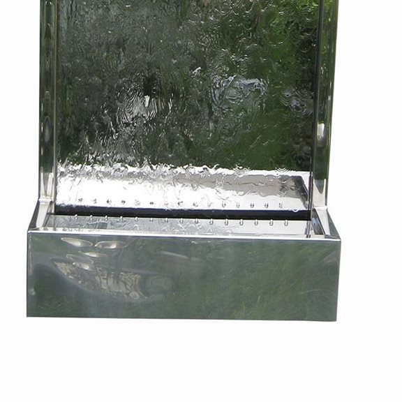 additional image for Kiev Stainless Steel Wall Cascade Water Feature with LED Lights