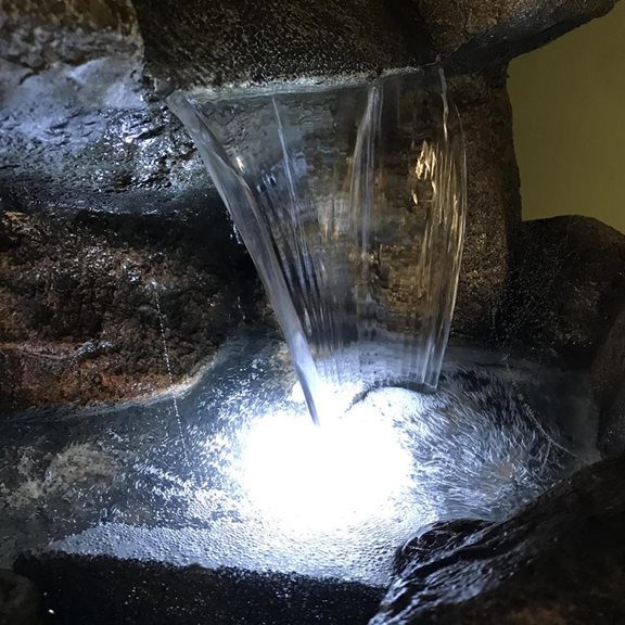 additional image for Connecticut Rock Falls Water Feature with LED Lights