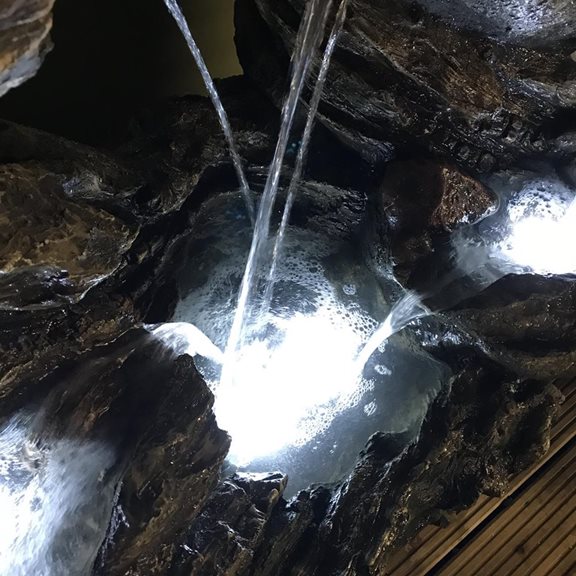 additional image for Connecticut Rock Falls Water Feature with LED Lights