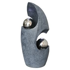 Dayton Stainless Steel Spheres Wave Fountain Water Feature Dayton Stainless Steel Spheres Wave Fountain Water Feature