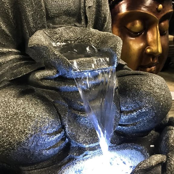 additional image for Medium Grey Buddha Water Feature