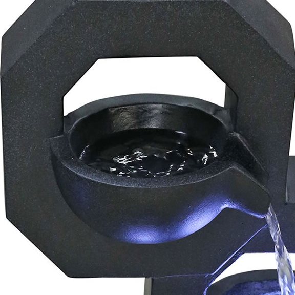 additional image for Bexley Modern Bowls Water Feature with LED Lights