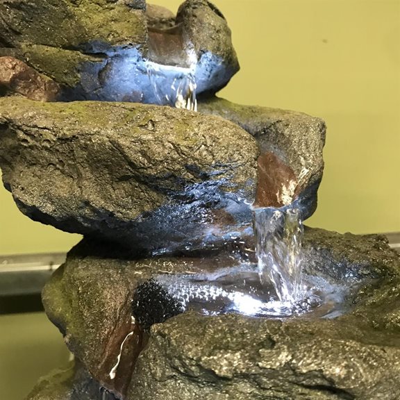 additional image for Carolina Rock Falls Lit Water Feature