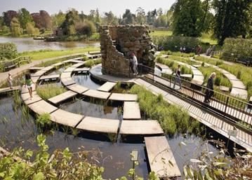 The Water Maze at Hever Castle in Kent