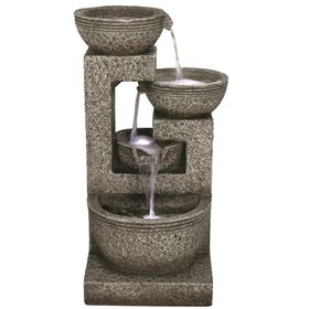 Large Grey 4 Bowl Water Feature