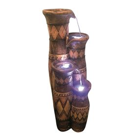 Aztec Jugs Water Feature with LED Lights