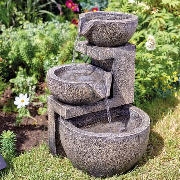 additional image for Genoa Cascade Solar Powered Water Feature