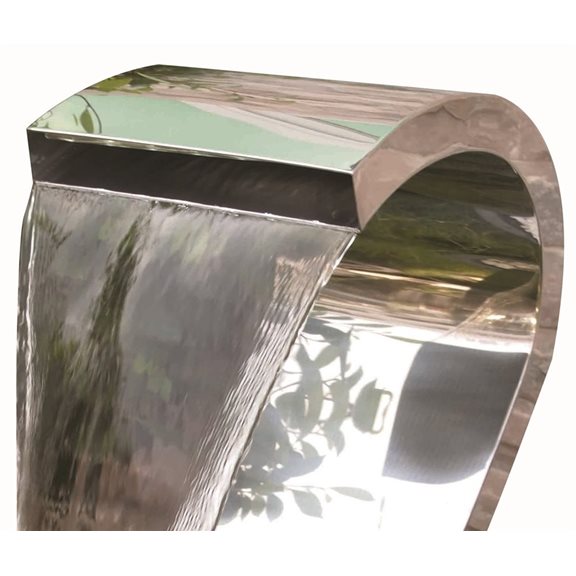 additional image for Tripoli Pouring Water Blade Style Stainless Steel Water Feature