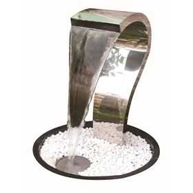 Tripoli Pouring Water Blade Style Stainless Steel Water Feature