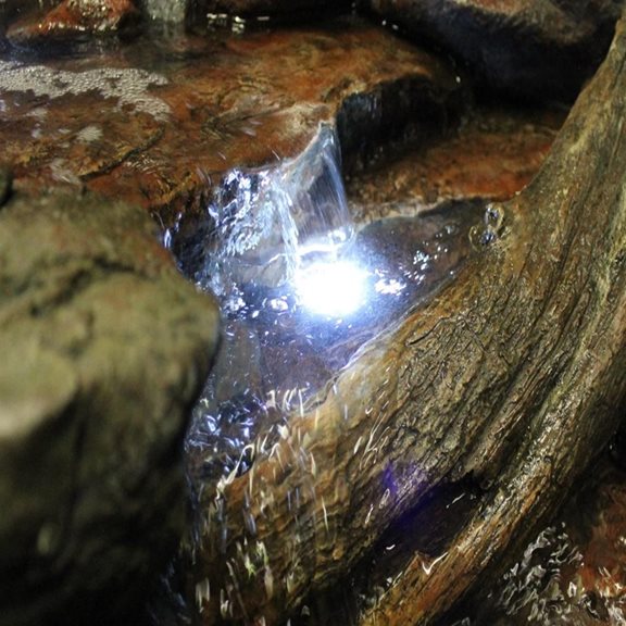 additional image for Large Boulder River Falls Water Feature with LED Lights