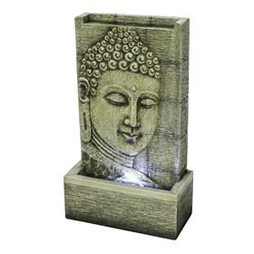 Light Grey Buddha Wall Water Feature