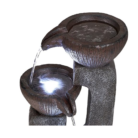 additional image for Solar Powered Pouring Bowls Water Feature