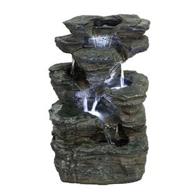 Indiana Lit Slate Falls Water Feature