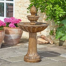Queensbury Solar Powered Tiered Classical Water Feature