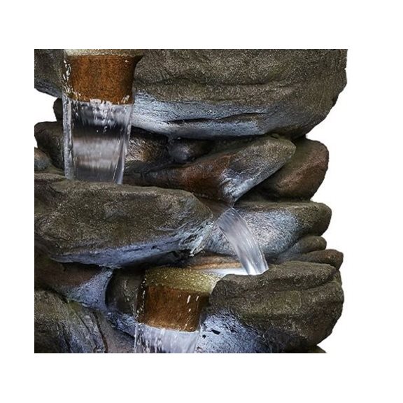 additional image for Hammonton Rock Falls Water Feature with LED Lights