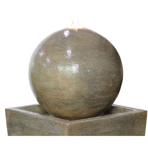 additional image for Franklin Sphere on Column Water Feature