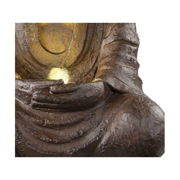 additional image for Bronze Sitting Buddha Water Feature with LED Light