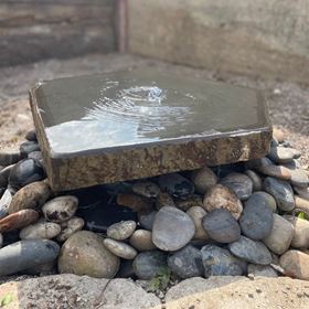 Large Basalt Slab with Large Plinth Water Feature Kit