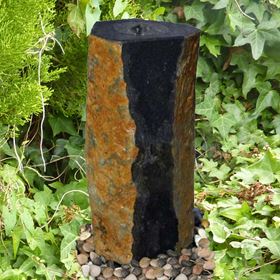 40cm Basalt Drilled Water Feature Kit