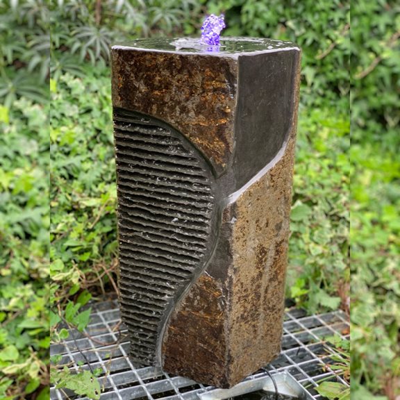 Polished Basalt Column Water Feature Kit
