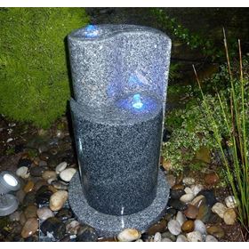 65cm Yin Yang Two Tone Granite Water Feature Kit