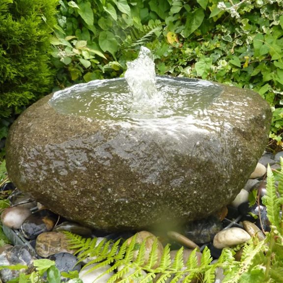 Babbling Natural Granite Boulder Water Feature Kit