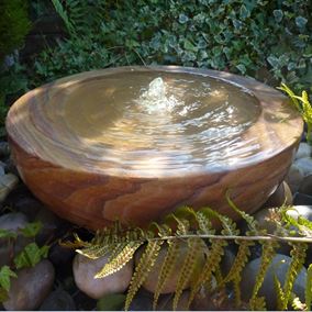 45cm Rainbow Sandstone Babbling Bowl Water Feature Kit