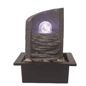 Ancona Lit Crystal Ball Table Top Water Feature