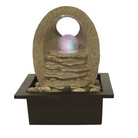 Brescia Lit Crystal Ball Table Top Water Feature