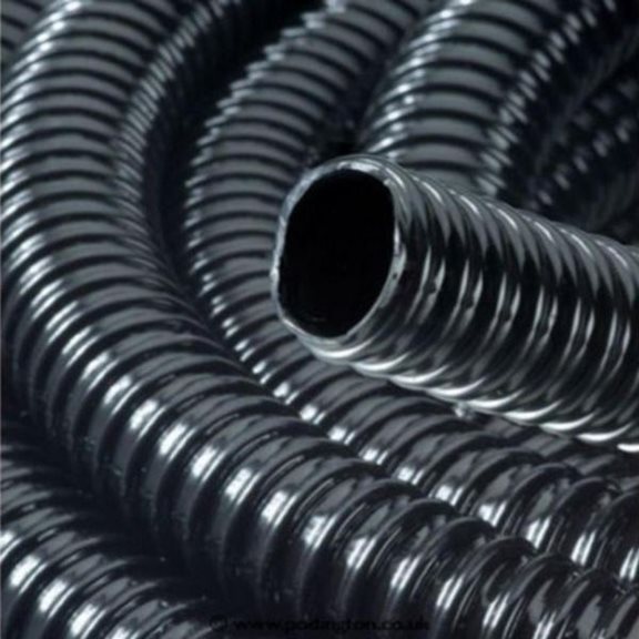 1 Inch/25mm Ribbed Black Water Feature Hose (1 Metre)