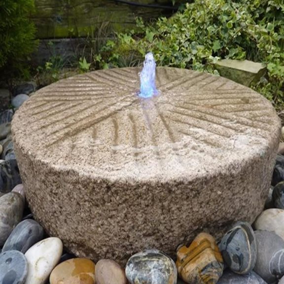 additional image for 50cm Old Mill Stone Water Feature Fountain Kit
