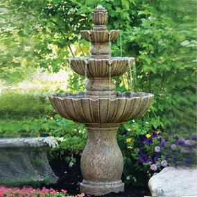 Three Tier Mirabella Scallop Fountain  #73 Classic Iron