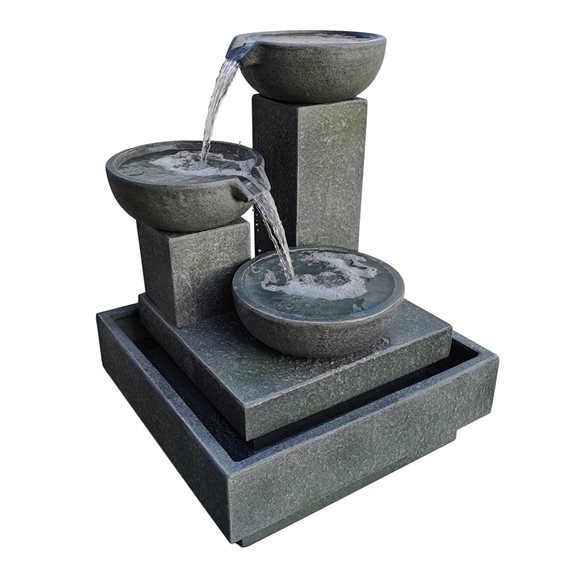 Trio Cascade Large Grey Water Feature