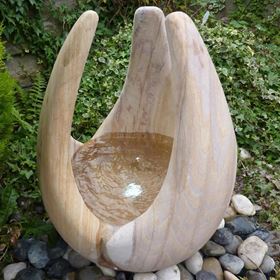 60cm Babbling Lily Rainbow Sandstone Water Feature Fountain Kit (Large)