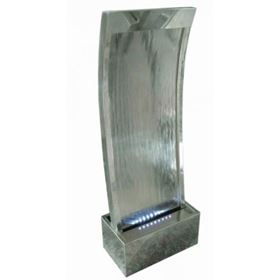 Cairo Stainless Steel (concave) Water Feature with LED Lights