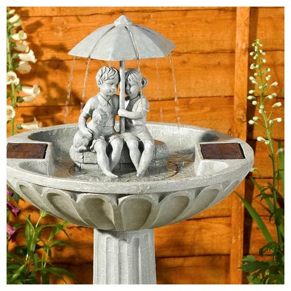 additional image for Umbrella Fountain Solar Water Feature