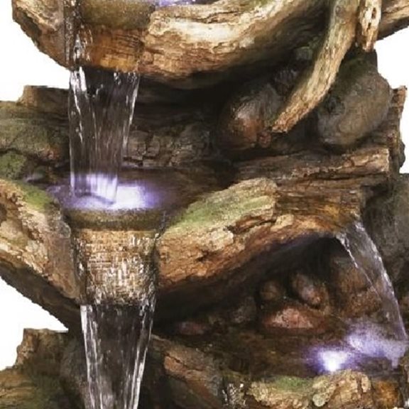additional image for 6 Fall Driftwood Water Feature with LED Lights