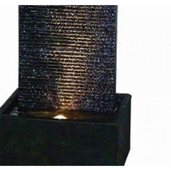 additional image for Black Ripple Sheet Lit Water Feature with LED Lights